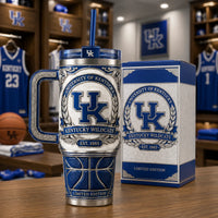 UK Heritage Crest - Cobalt and Silver Tumbler Composition